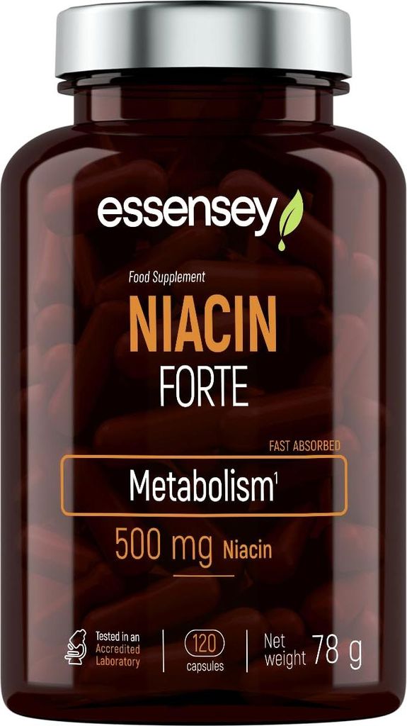 ESSENSEY - Niacin I 500mg I 120 Kapseln I Nikotinsureamid I Produktbild 