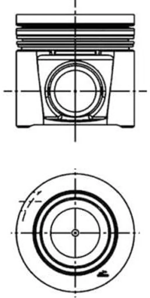 Piston KOLBENSCHMIDT 40286610 à haute résistance thermique pour Ypsilon