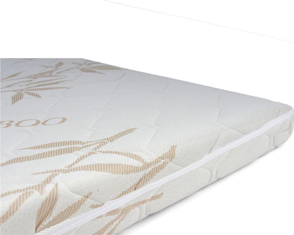 Gestepptes Bambus-Matratzenbezug mit Reißverschluss 180x220x16