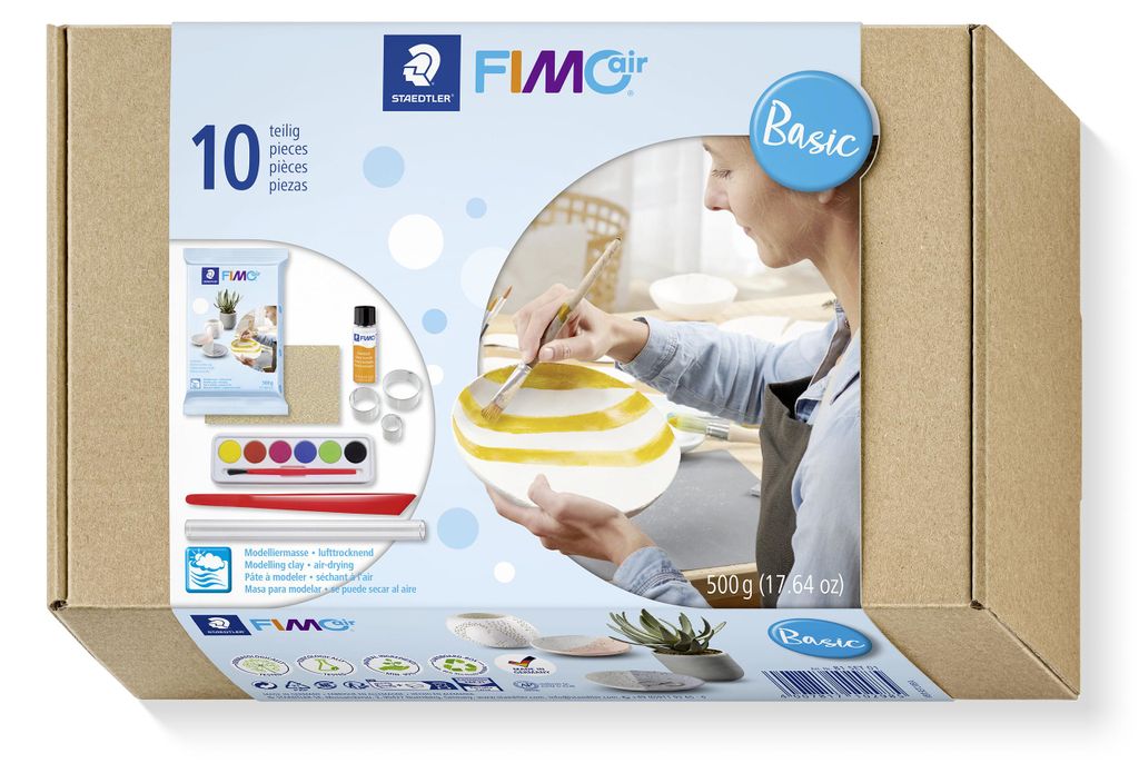 STAEDTLER FIMOair 81 SET lufttrocknende Modelliermasse Set Produktbild 