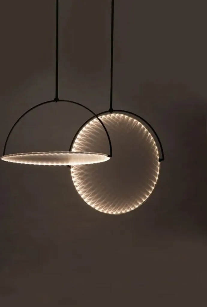 Suspension LED pour Table à Manger Toolight APP1426-C 35cm Noire Chic - 11