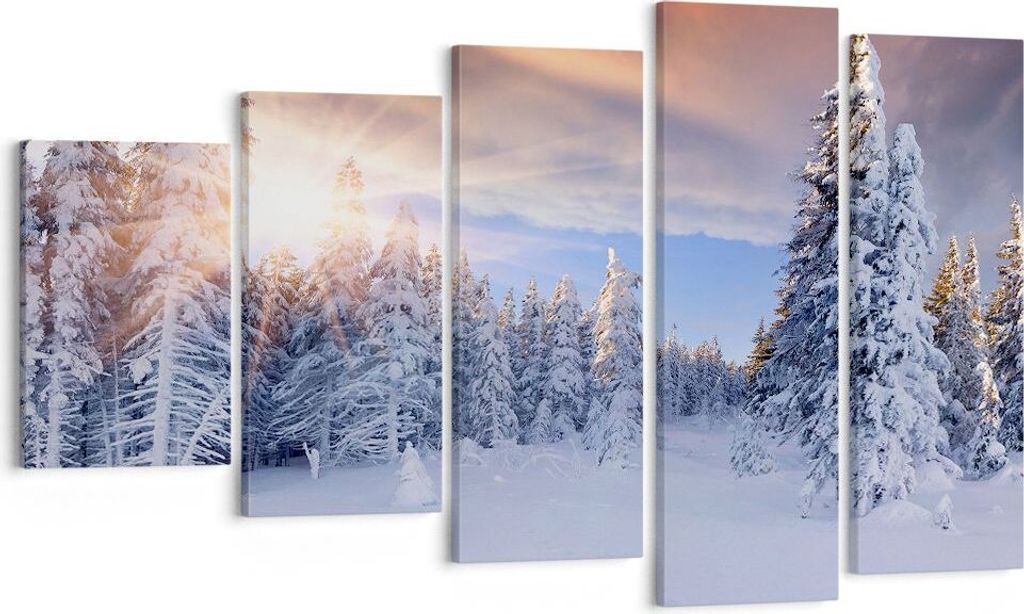 Bild auf Leinwand - Leinwandbild - Abenteuer alpen winter Produktbild 