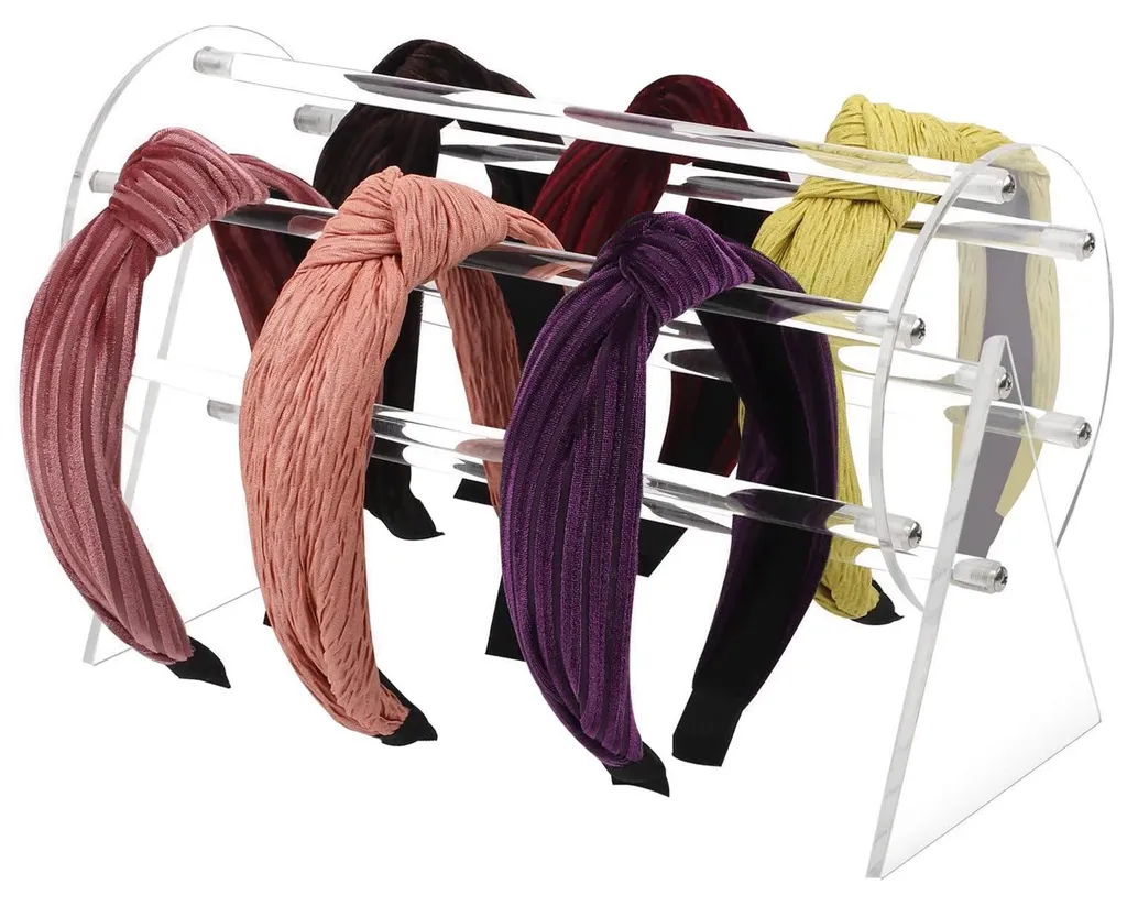 Organiseur rotatif acrylique barrettes transparent à 360 degrés