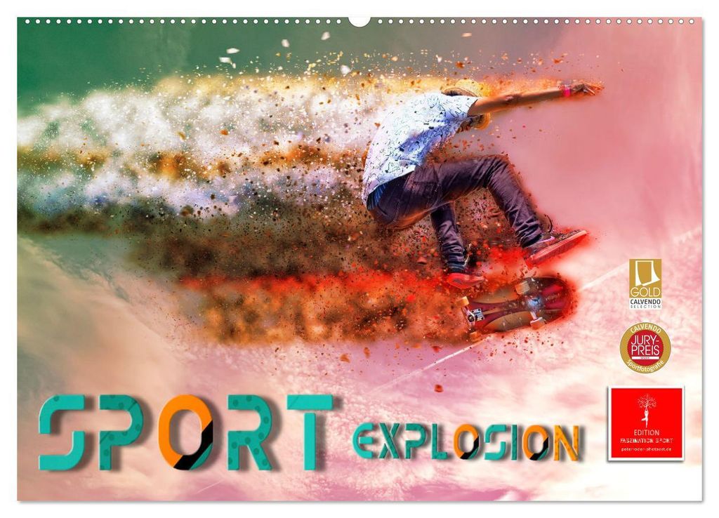 Sport Explosion (Wandkalender 2027 DIN A2 quer), CALVENDO Monatskalender
