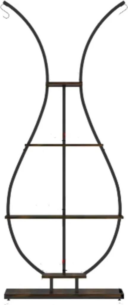 Support pour fleurs 181 cm en bambou - Design vase à plusieurs niveaux