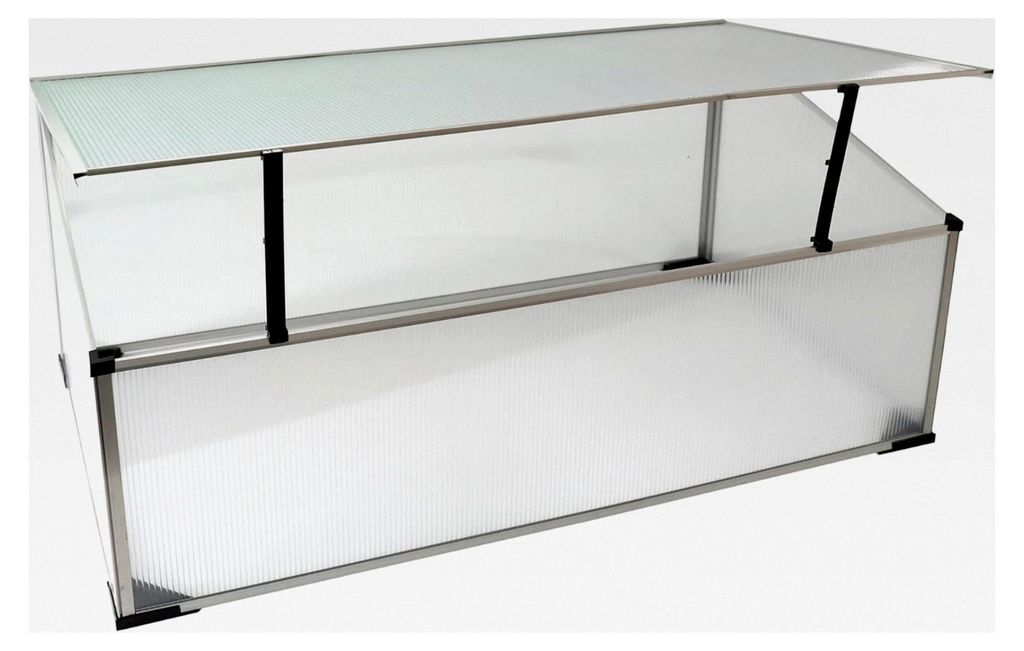 Frühbeetkasten mit Hohlkammerplatten und Aluminium-Rahmen, Produktbild 