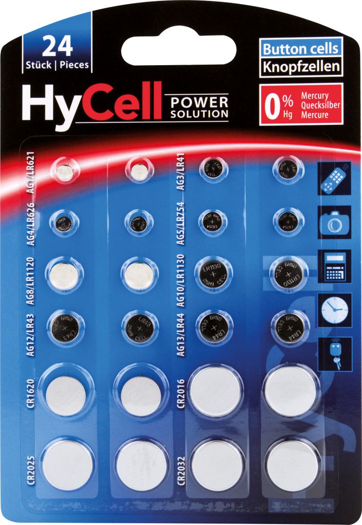 HYCELL 1516-0003 Kit de piles bouton Image du produit 