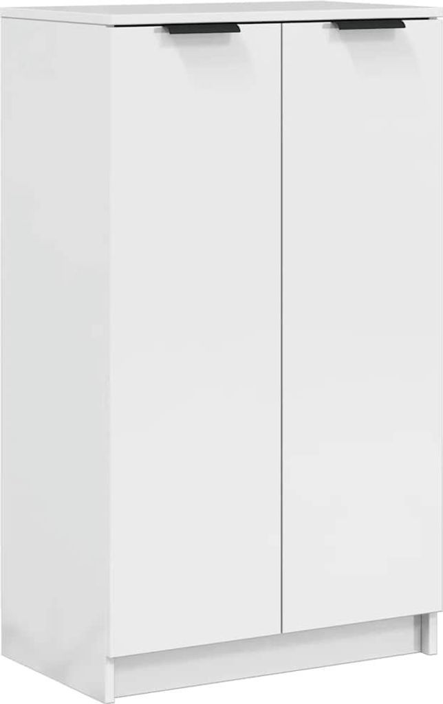 vidaXL Schuhschrank Hochglanz-Weiß 59x35x100,5 cm Produktbild 