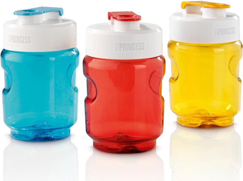 Ersatzflaschen-Set 300ml Ersatzbehälter in den Farben blau, rot, gelb