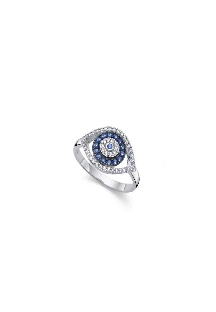 Anello Angelo Custode Minimal in Oro Bianco - Design Esclusivo