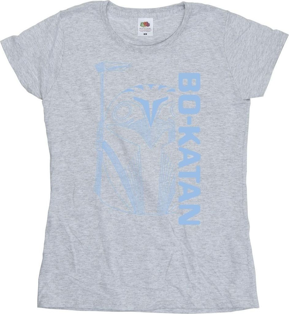 Star Wars - "The Mandalorian" T-Shirt für Damen BI43346 (XXL) (Grau)