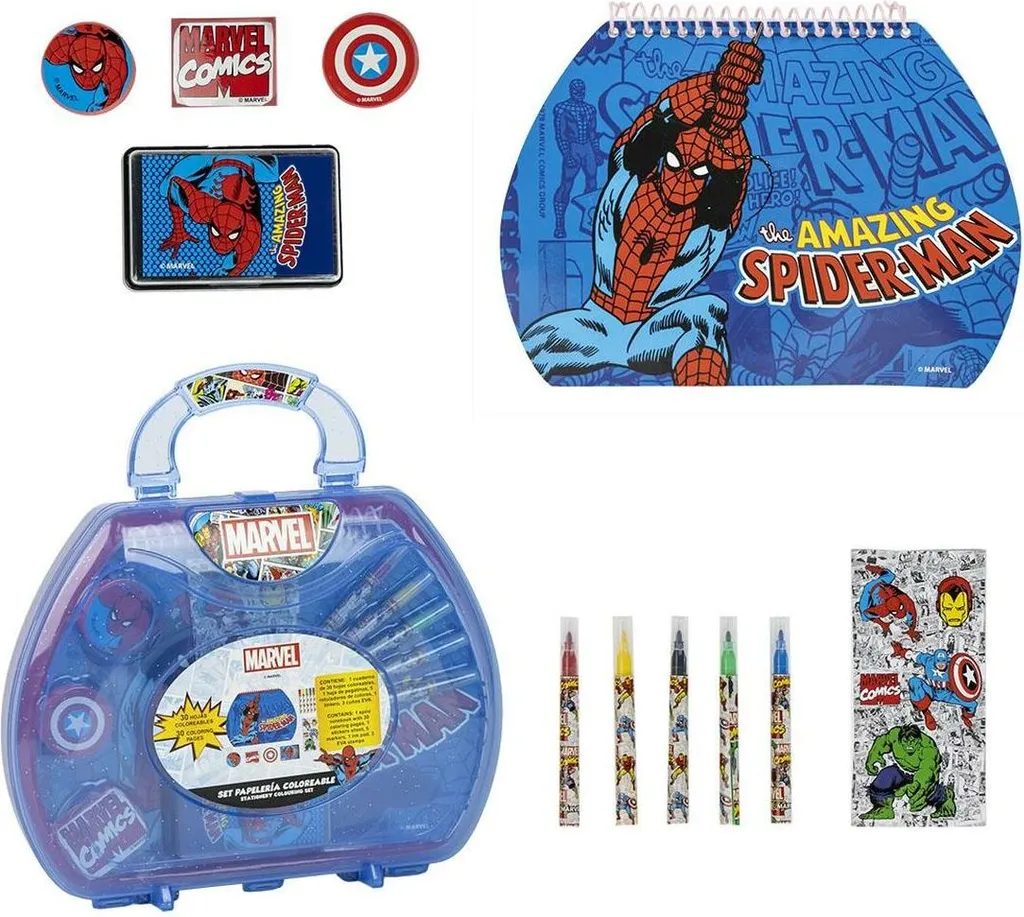 Marvel Spiderman Art Set: Kit Professionale Junior per Disegno