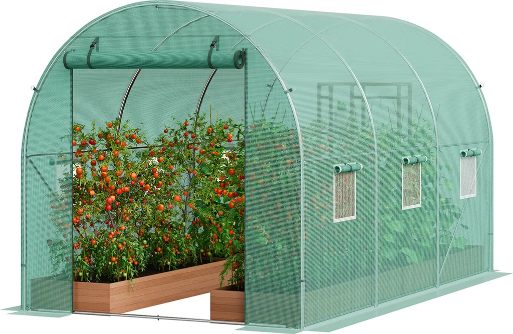 Serre Tunnel pour Potager et Plantes : Protégez vos Cultures d'Hiver