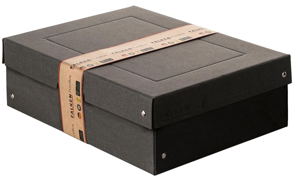 Falken 22001704 Úložný box - A4, 100 mm, čierny Obrázok produktu 