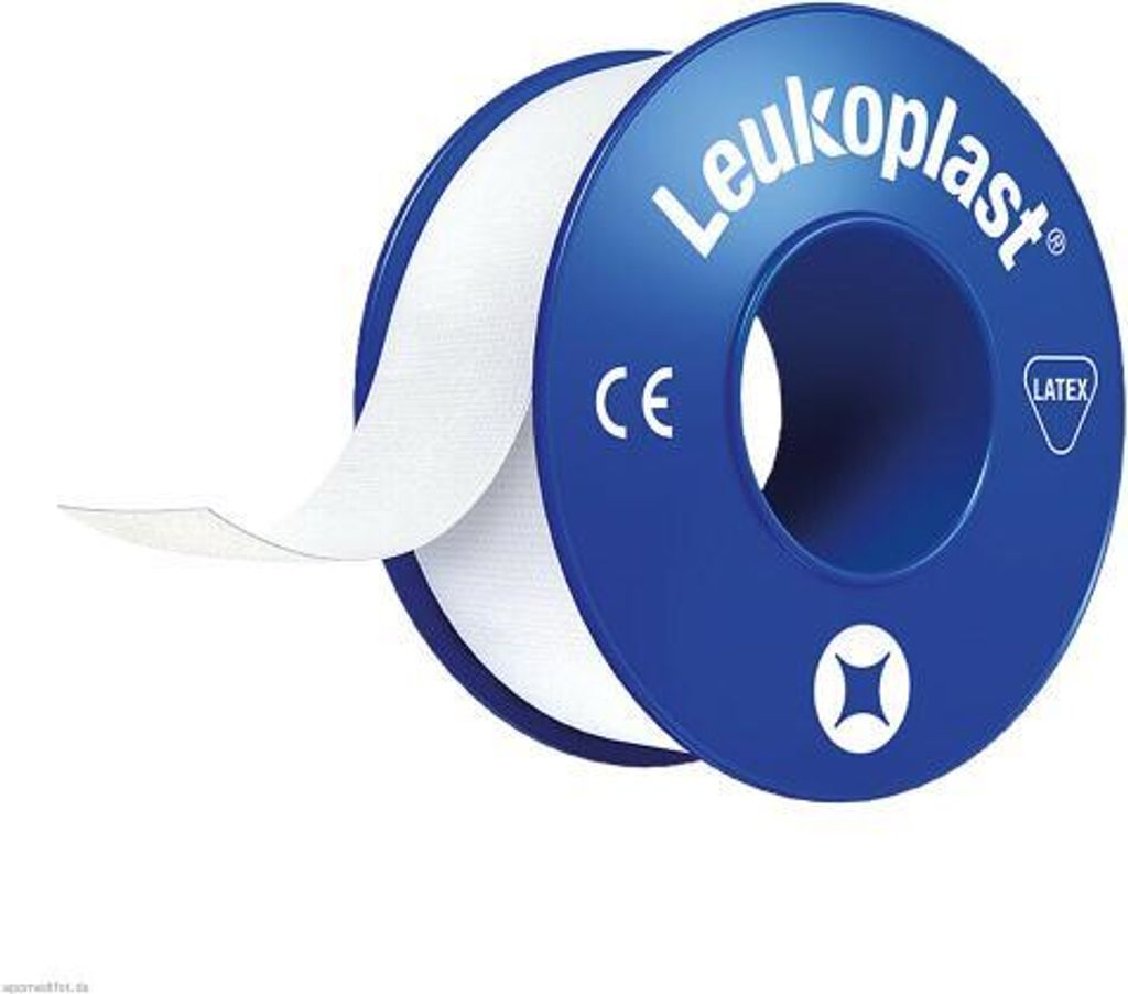 Leukoplast wasserfest Rollenpflaster mit Schutzring, 5 m x 5 cm | Packung (6 Rollen)