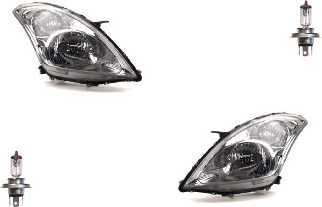 Johns, Scheinwerfer Halogen passend für Suzuki Swift MZ 10 - w mit H4 Satz Links Rechts 3532068L00 3512068L00