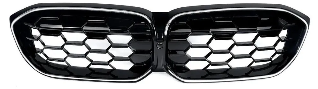 Grille de calandre avant style C avec éclairage LED pour voiture sport