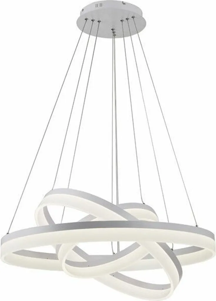 Suspension LED design Cornelia pour grand salon blanc neutre 120 cm IP20