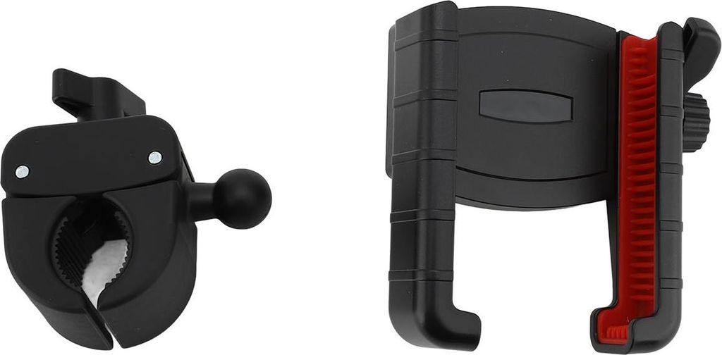 Fahrrad-Handyhalterung, stoßfest, universeller Motorrad-Handyhalter für 4,7 bis 7,2 Zoll große Smartphones, Rot