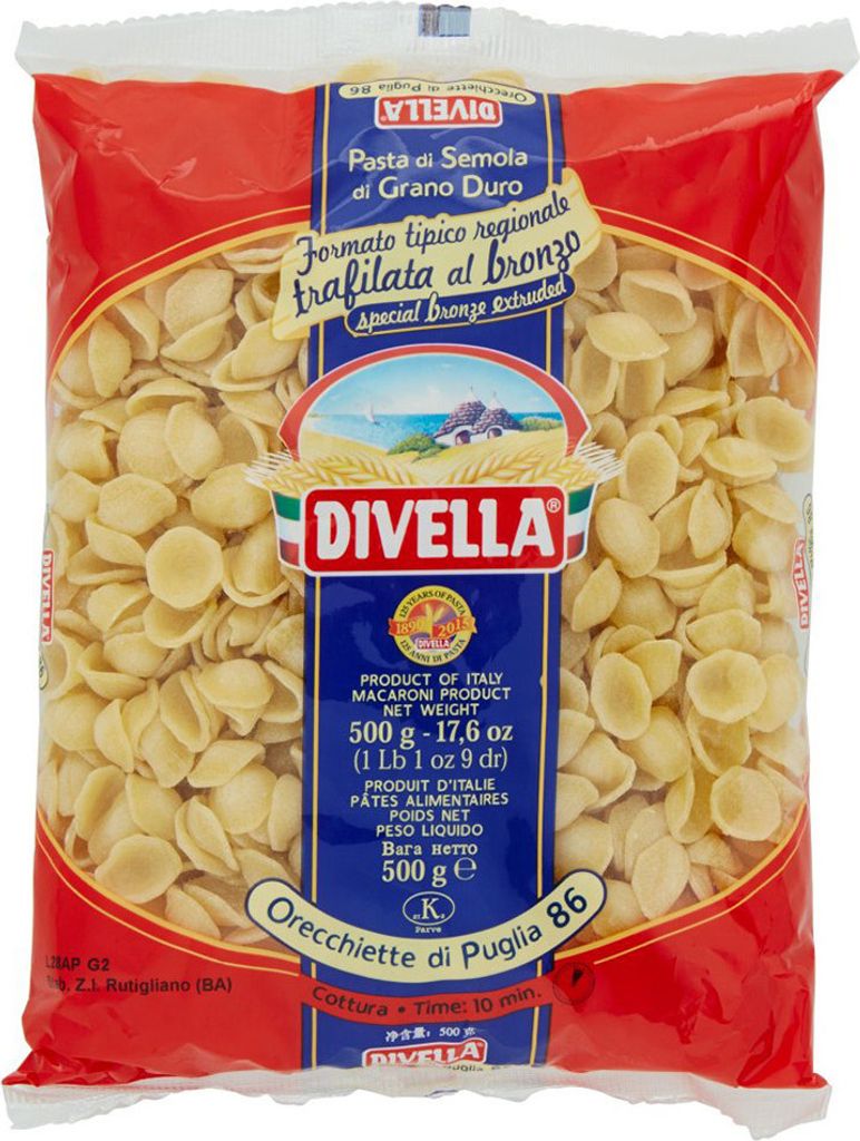 24x Divella Pasta Orecchiette Di Puglia N.86 500g Produktbild 