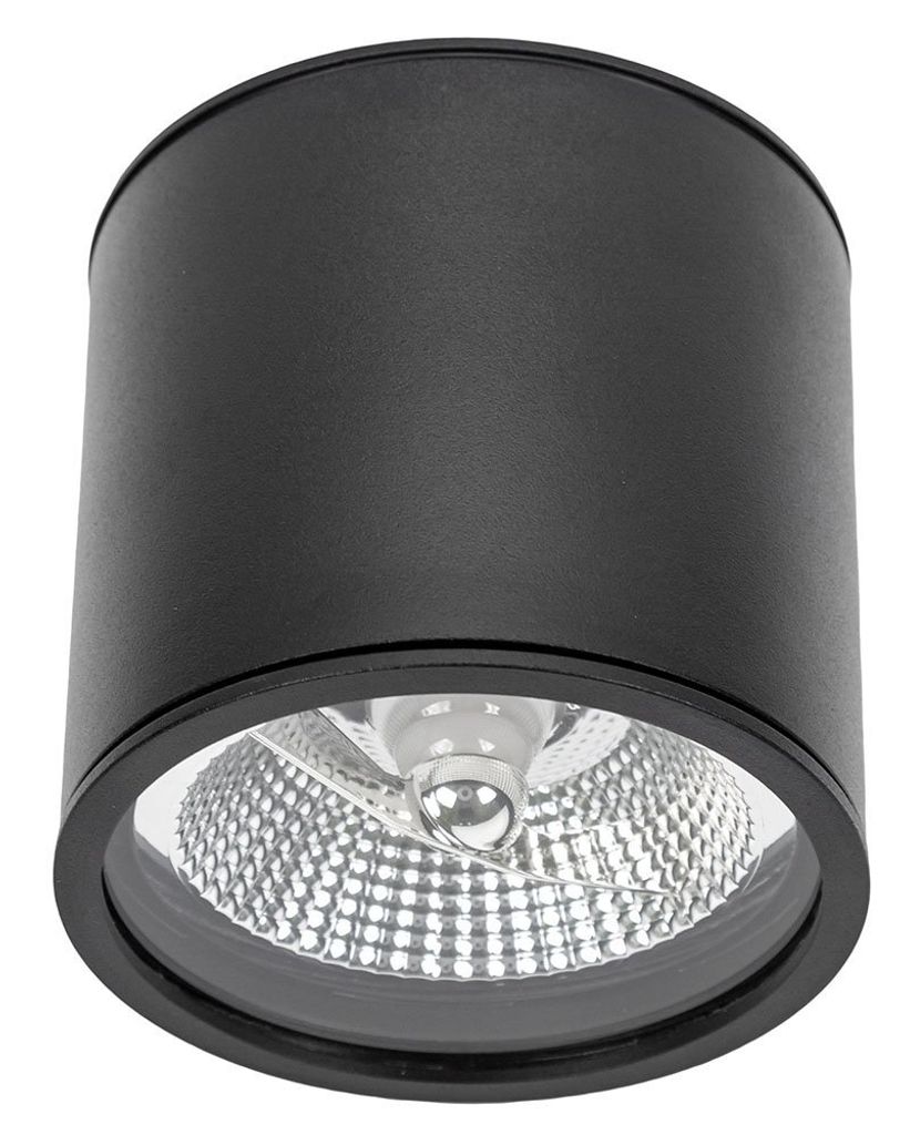 Spots de plafond noir D-120mm AR111 GU10 IP65 rond Image du produit 