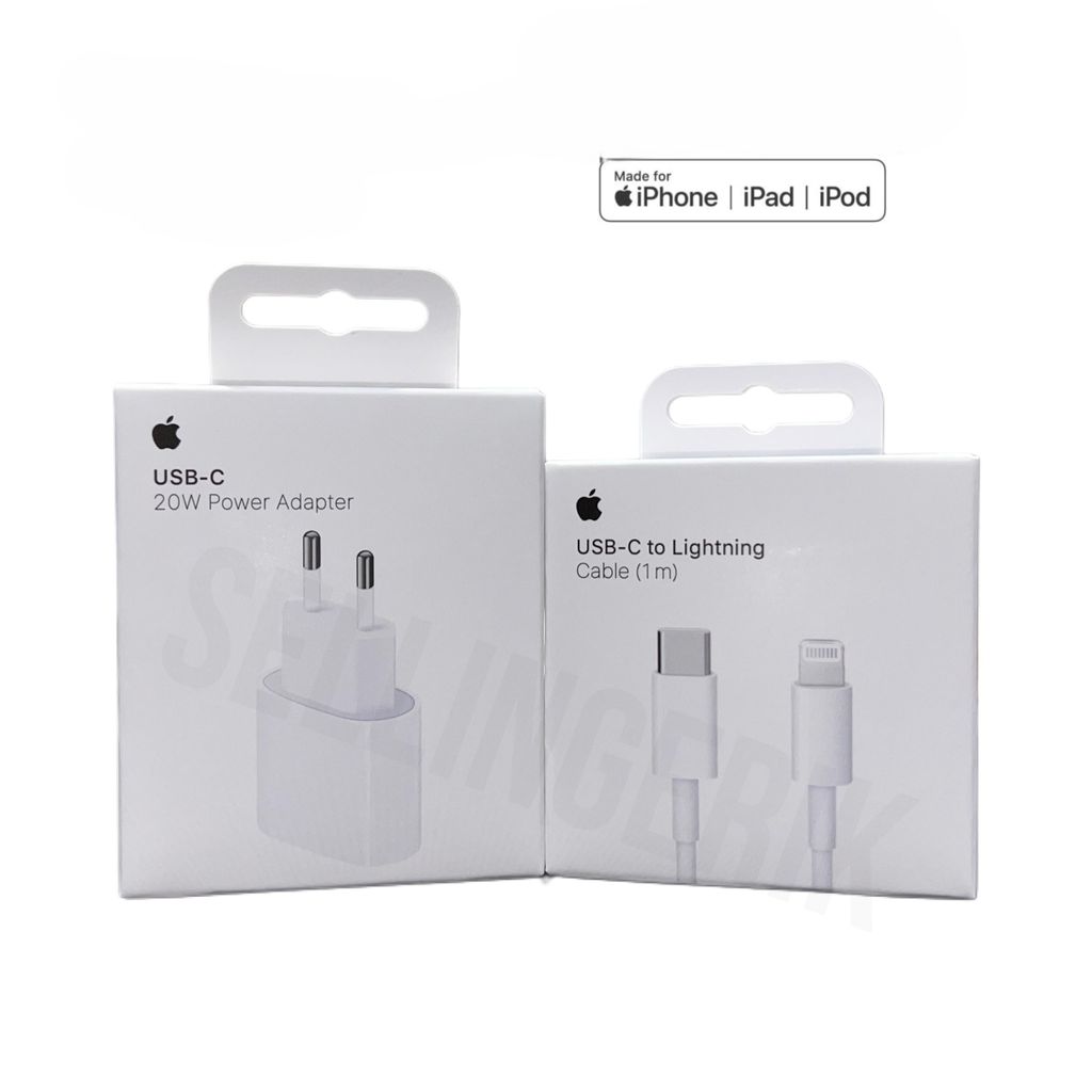 Original Apple iPhone -20W USB-C Ladegerät +1m USB-C Lightning Kabel für iPhone 13 Pro