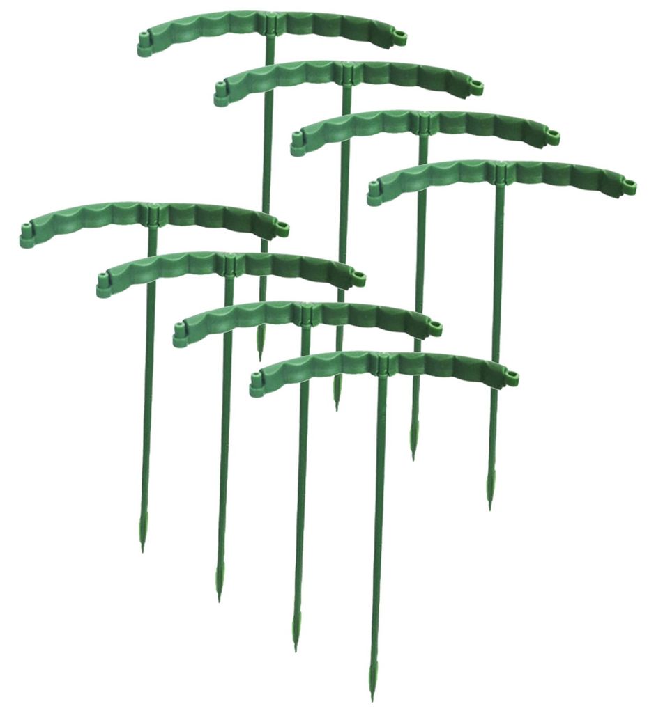 4er-/8er-Pack Pflanzenstützstäbe, halbrunde Kunststoff-Pflanzenstützringe für Zimmer- und Gartenpflanzen, Blumentöpfe, Klettergerüste, Garten...