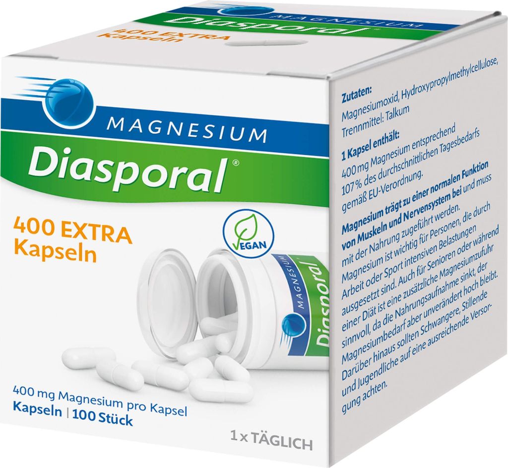 Magnesium Diasporal 400 Extra Capsules 100 kapsułek Zdjęcie produktu 