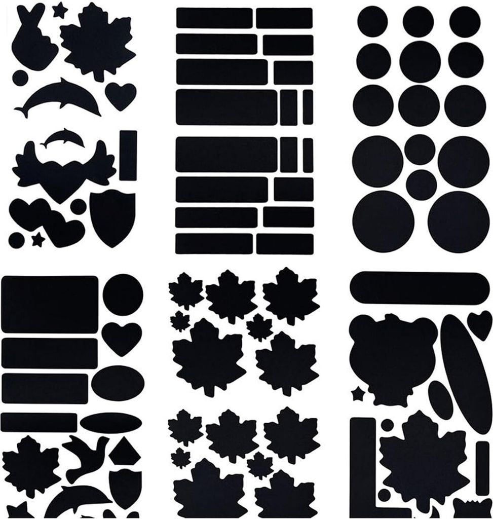 6 Blatt Daunenjacke Patches Schwarzer Nylon Reparaturflicken, flicken selbstklebend stoff für Jacken, Zelte, Oberbekleidung, Schlafsack