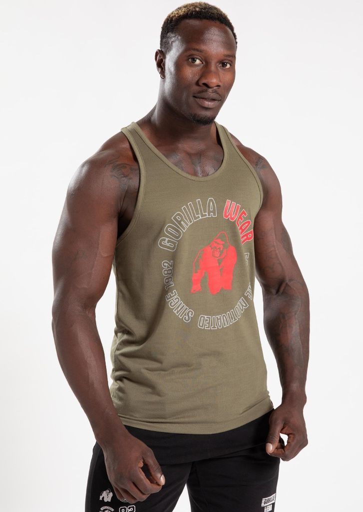 Gorilla Wear Lafayette Tank Top army green L