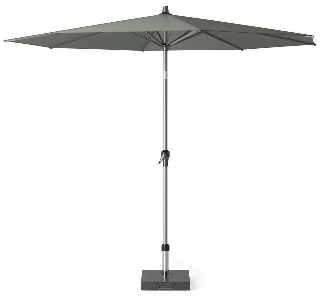 Sockel Sonnenschirm Riva dia. 300 cm olivfarbener Sonnenschirm