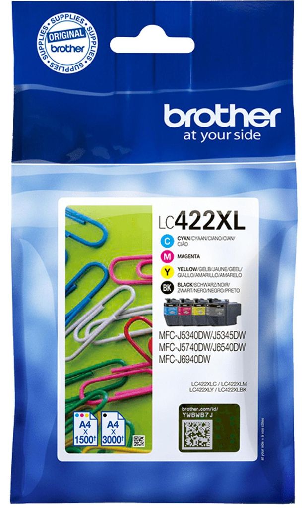 Brother Cartouche d'encre LC422XLVAL Image du produit 