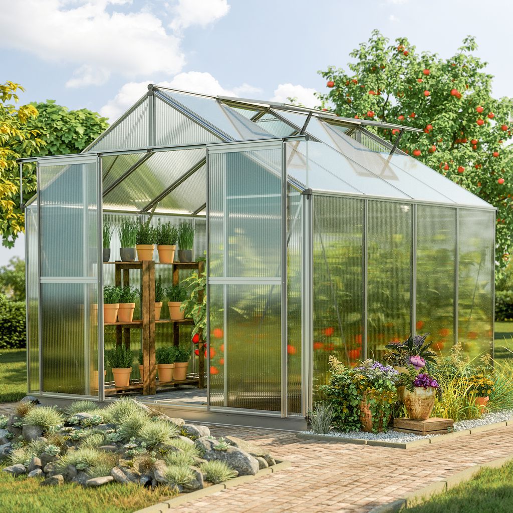 GFP Gewächshaus Topas 4 aus Alu 225x259 cm Kaufland.de