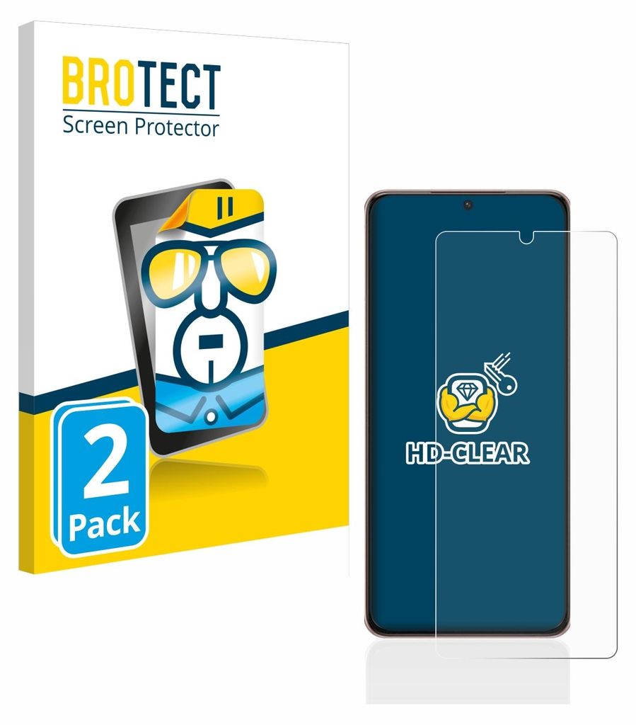 2x Für Samsung Galaxy S21 Ultra 5G Schutzfolie BROTECT Displayschutz Display Schutz Folie Klar Transparent