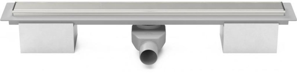 Chud?j Lineare Kunststoff-Dachrinne 650 mm mit Edelstahlrahmen, klassischer Glanz CH PA 650 KN