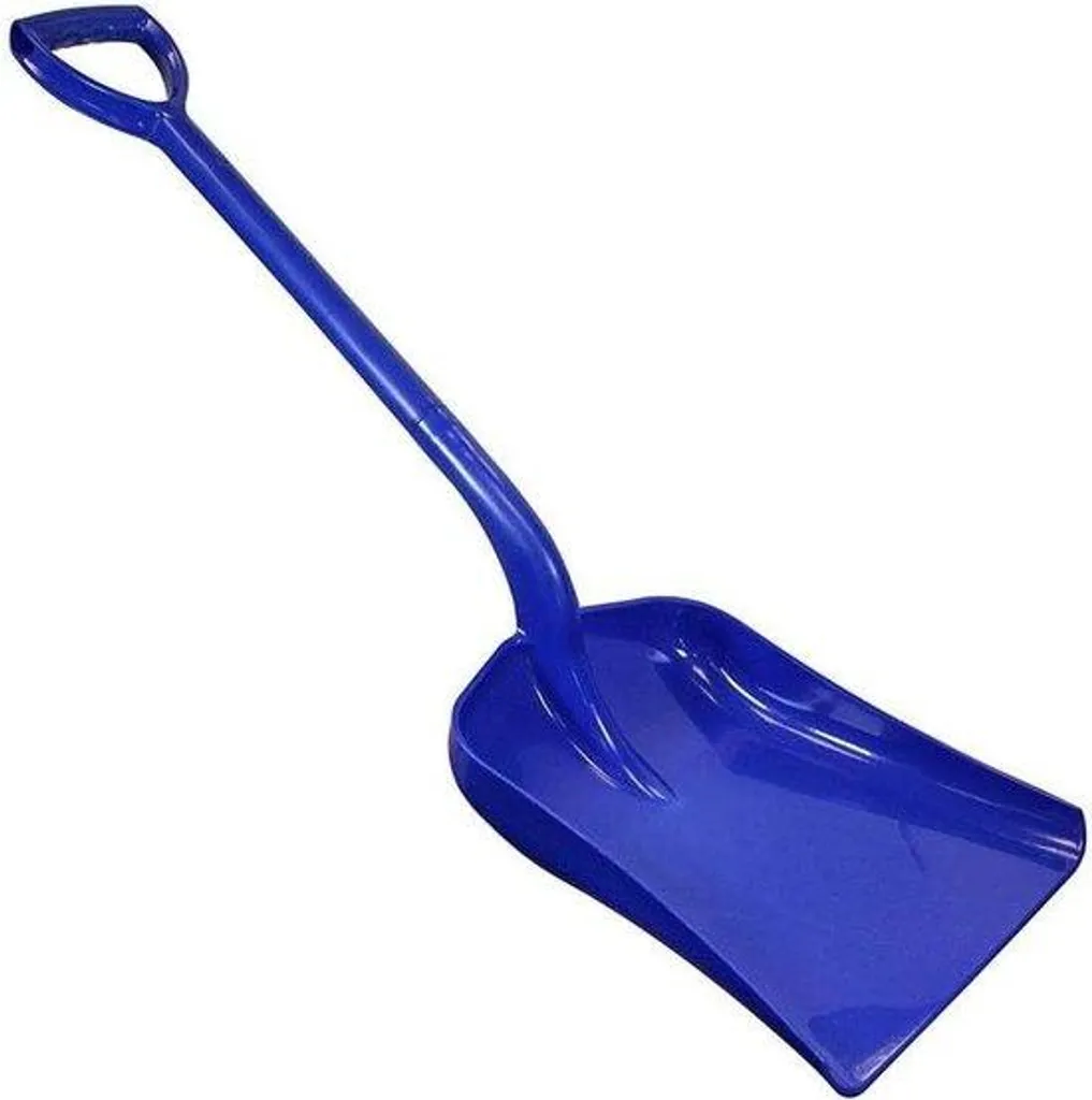 Pelle bleue en plastique avec tige en acier pour jardinage léger