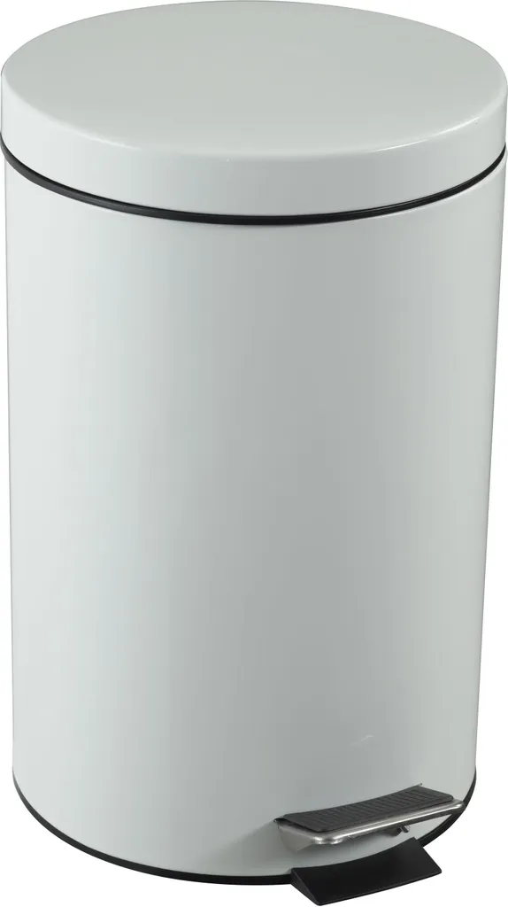Cep 2905760021 Poubelle à pédale ronde en inox blanc 14L Ø 250 mm