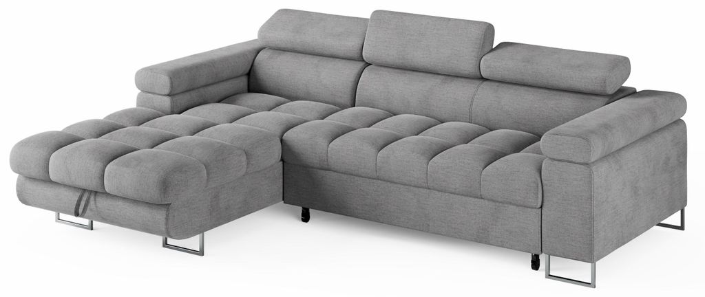 ECKSOFA CLOUD : Canapé d'angle en velours, convertible avec Image du produit 