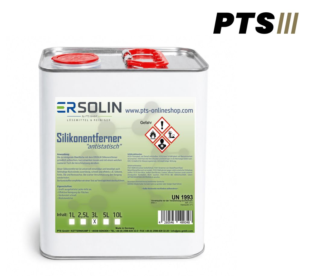 Silikonentferner 3 Liter Silicon antistatisch Entfetter Reiniger Autolack Blechkanister