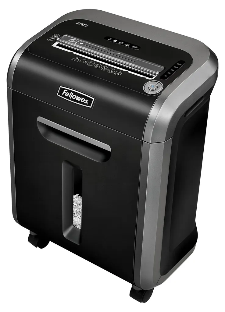 Destructeur de documents anti-blocage Fellowes 79Ci coupe P-4 noir