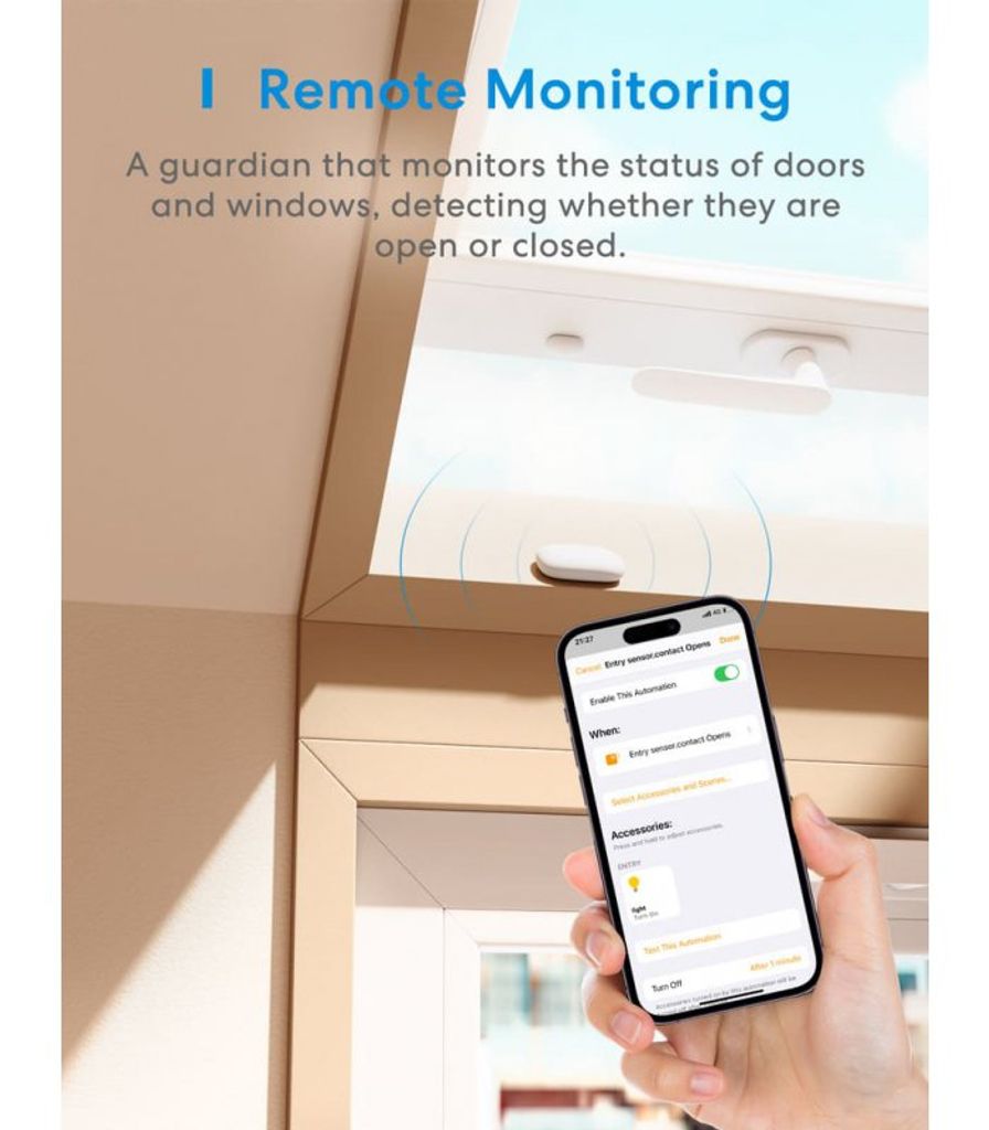 Meross MS200: Smart Wireless Tür-/Fenstersensor, Kompatibel Produktbild 9