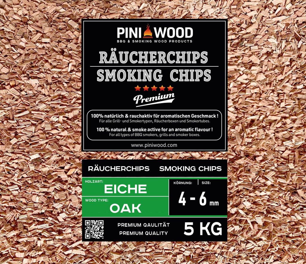 5 kg eikenhoutsnippers voor rookovens en barbecues Productafbeelding 