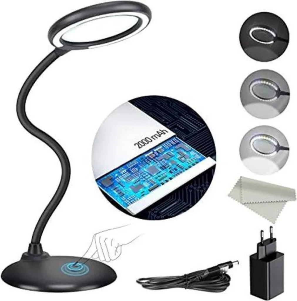 Lampe sur rail à LED noire sur trépied réglable - Modèle Studio Pro 50