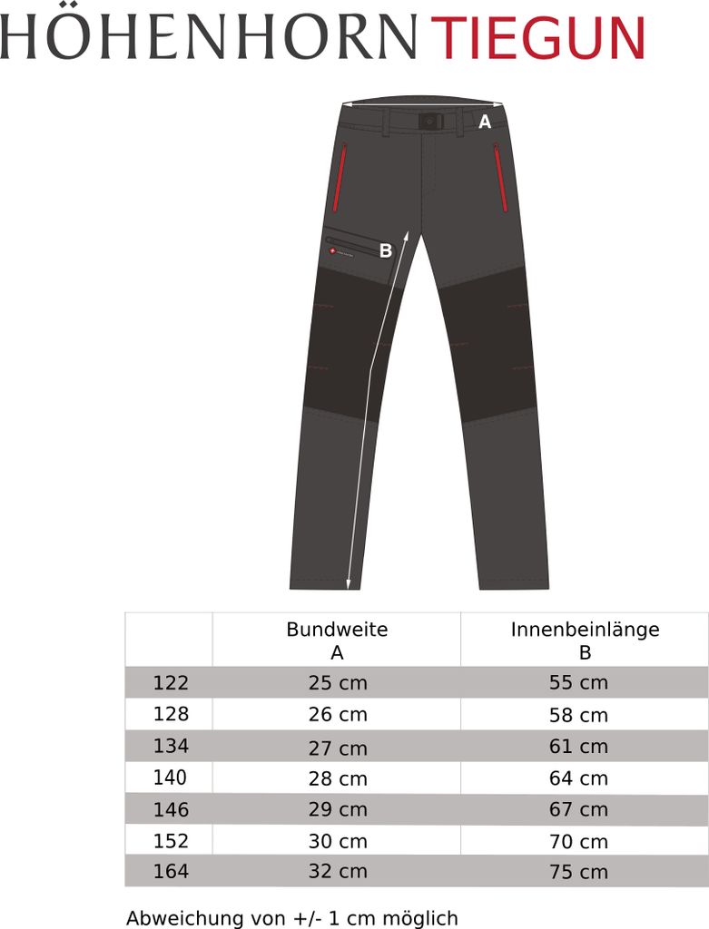 Höhenhorn Tiegun Kinder Softshellhose Schwarz Gr. 146 Produktbild 5