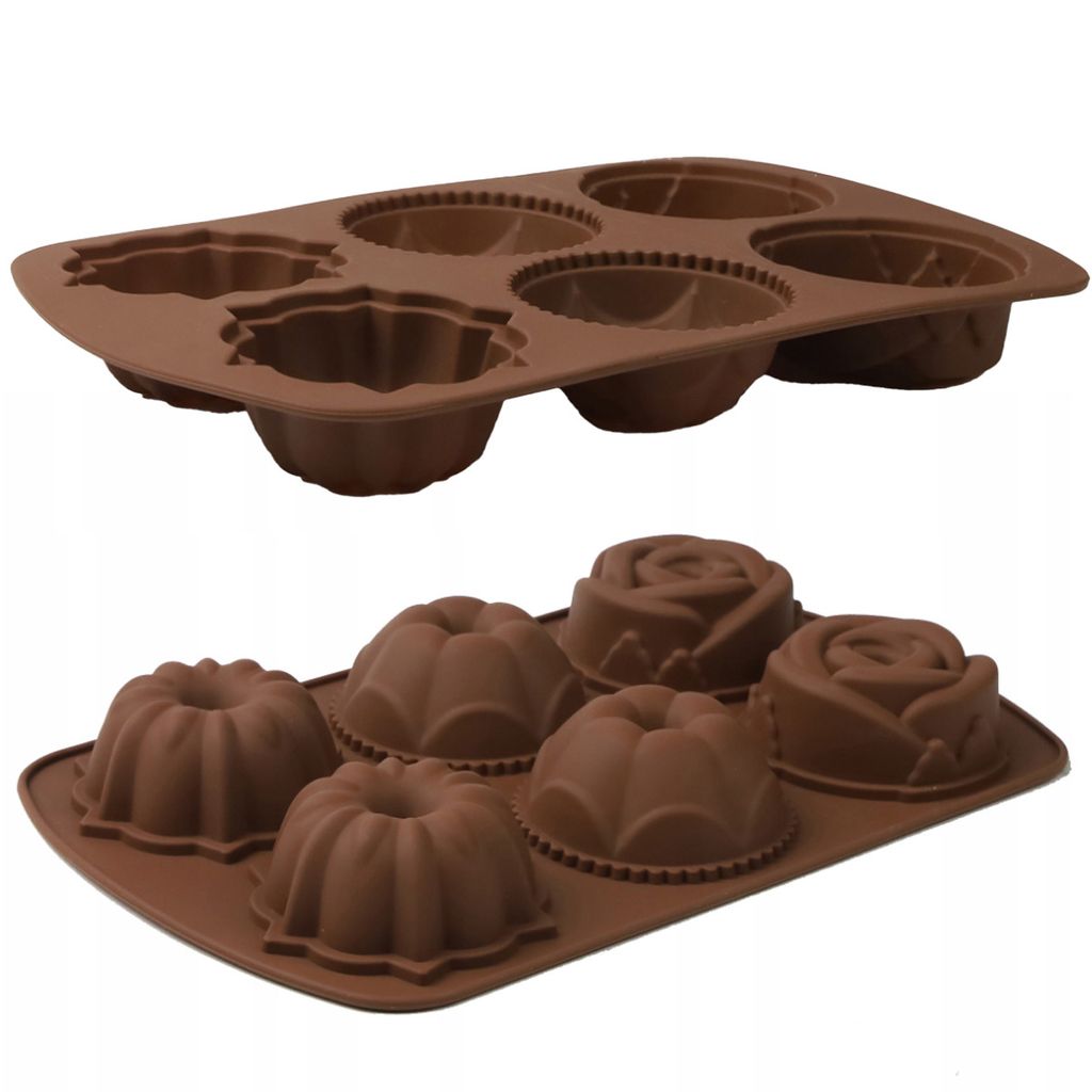 Set 2x Silikonform DIY Form Muffinform Backform Cupcake Produktbild 