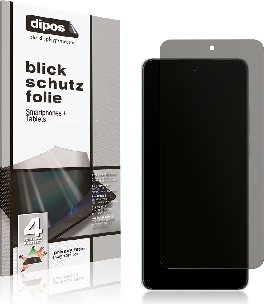 Blickschutzfolie für Oppo K12 Plus matt Schutzfolie Folie Display Schutz dipos