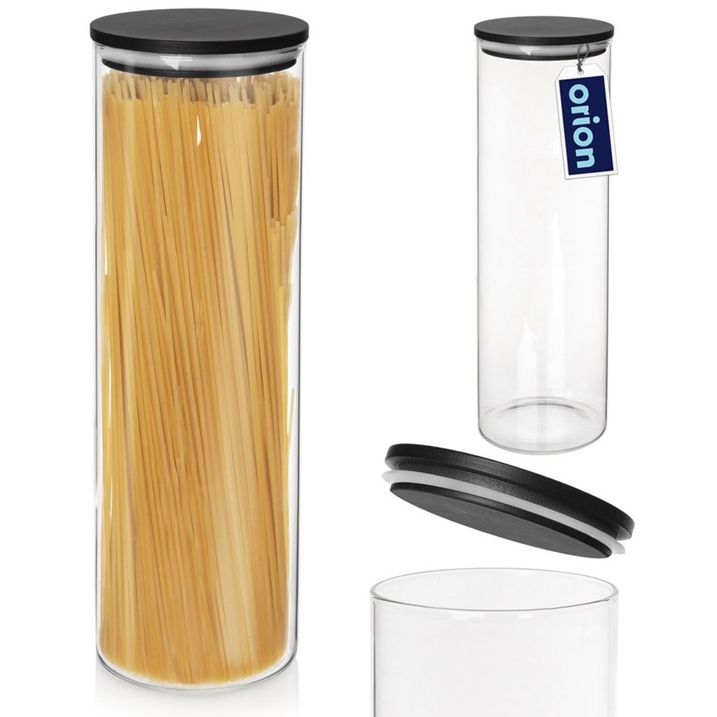 Orion Glasbehälter für trockene Lebensmittel Vorratsglas Küchenglas Einmachglas mit Deckel und Dichtung 1,5 L