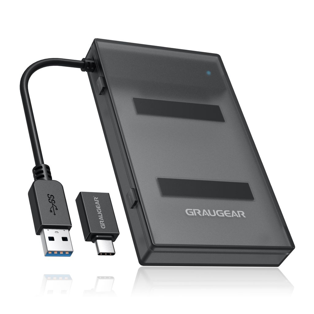 GRAUGEAR USB-A/C 3.1 Adapterkabel 2,5" SATA SSD/HDD
