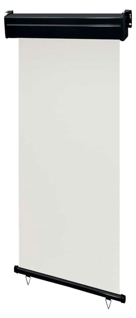 Balkon Seitenmarkise Senkrechtmarkise Sonnenschutz Sichtschutz Windschutz Außenrollo 105x250cm Creme