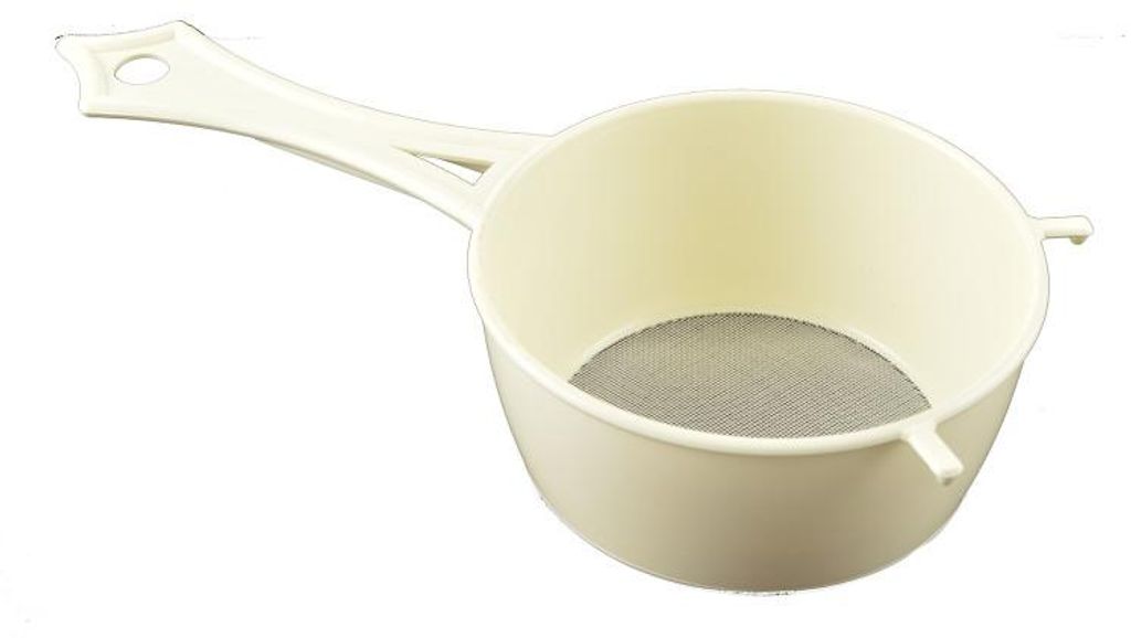 Plastik Sieb 11 cm Durchmesser, 5 cm hoch, mit Produktbild 